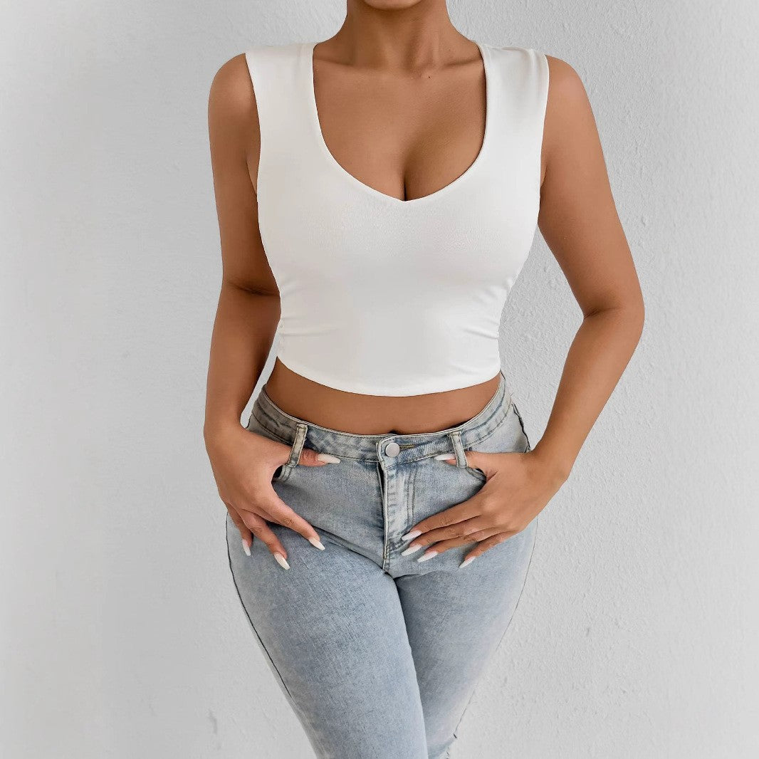 Women's Fashion Solid Color Versatile Top