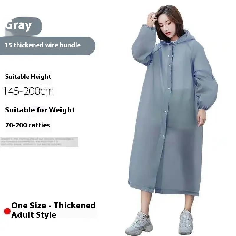 Disposable Portable Card Rain Outdoor Transparent One-piece Raincoat