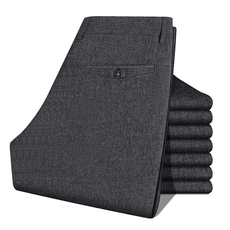 Spring And Autumn Men's Stretch Casual Pants Middle-aged And Elderly