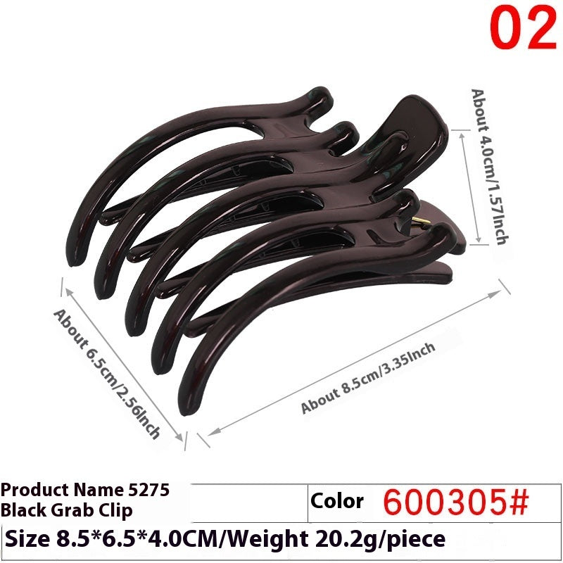 Handmade Hair Accessories Five-tooth Practical Large Haircut Grip