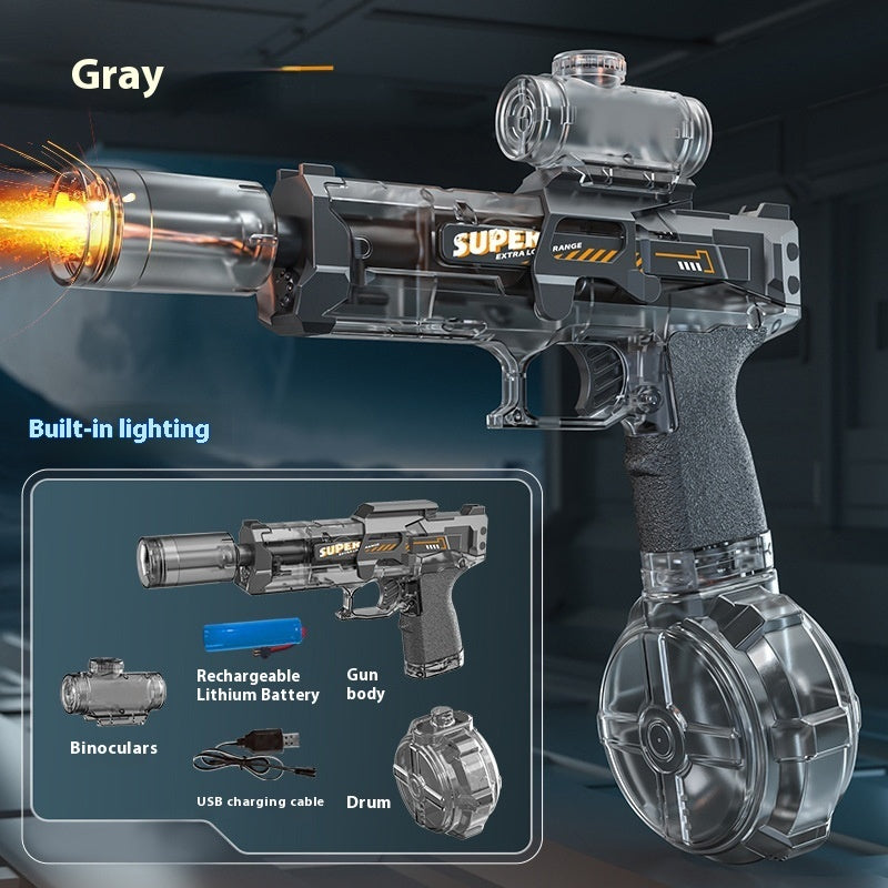 New Ice Mouse Ice Explosion Electric Water Gun Children's High-speed Continuous Hair Linkage Reloading Large Capacity Water Pistols Toy