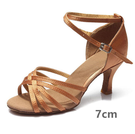 Indoor Satin Latin Dance Shoes