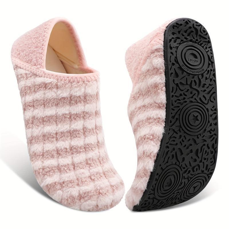 Women's Plush Flat Shoes Winter Warm Slip On Shoes