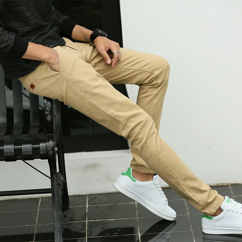 Fashionable Pure Cotton Casual Simple Straight Pants