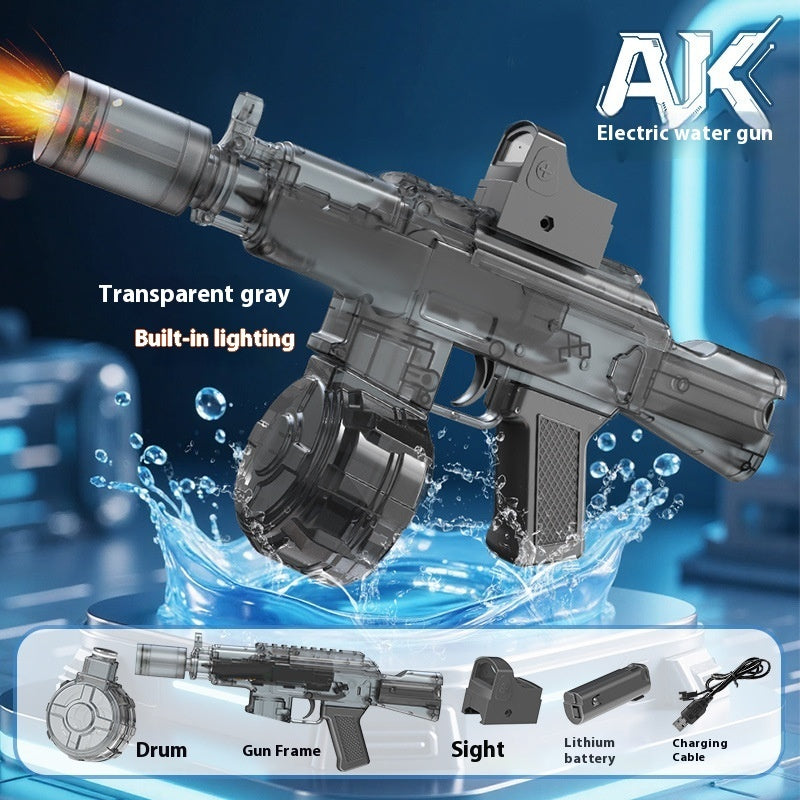 New Ice Mouse Ice Explosion Electric Water Gun Children's High-speed Continuous Hair Linkage Reloading Large Capacity Water Pistols Toy