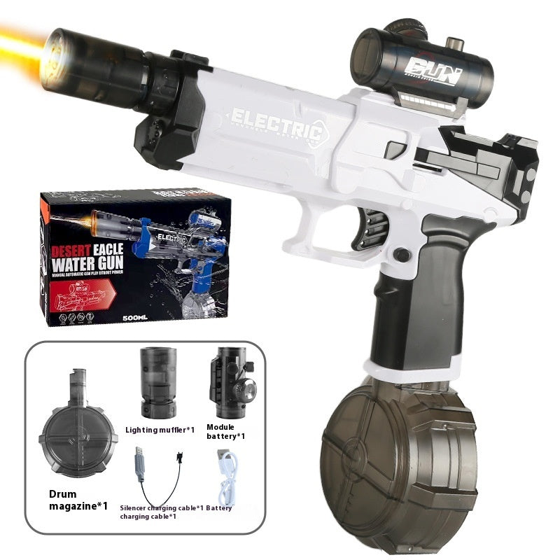 New Ice Mouse Ice Explosion Electric Water Gun Children's High-speed Continuous Hair Linkage Reloading Large Capacity Water Pistols Toy