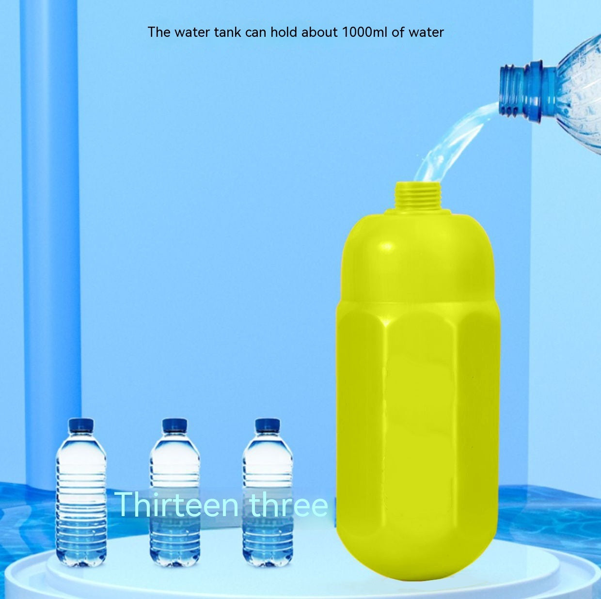 Large Capacity Gatling Water Spray Pull Water Gun Toy