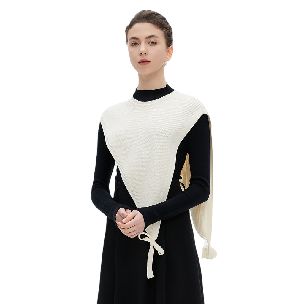 Thin Outer Match Shirt Short Sleeve Triangle Knitted Shawl