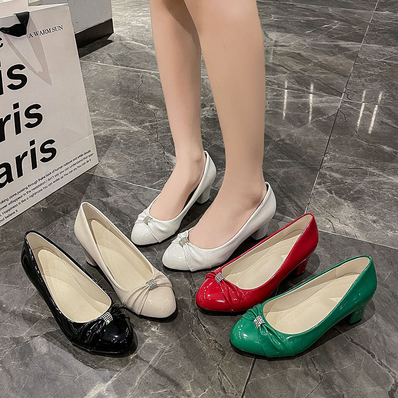 Women's Slip-on Low-cut Round-toe Shoes