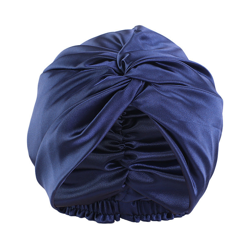 Artificial Silk Double-layer Cross Twist Nightcap