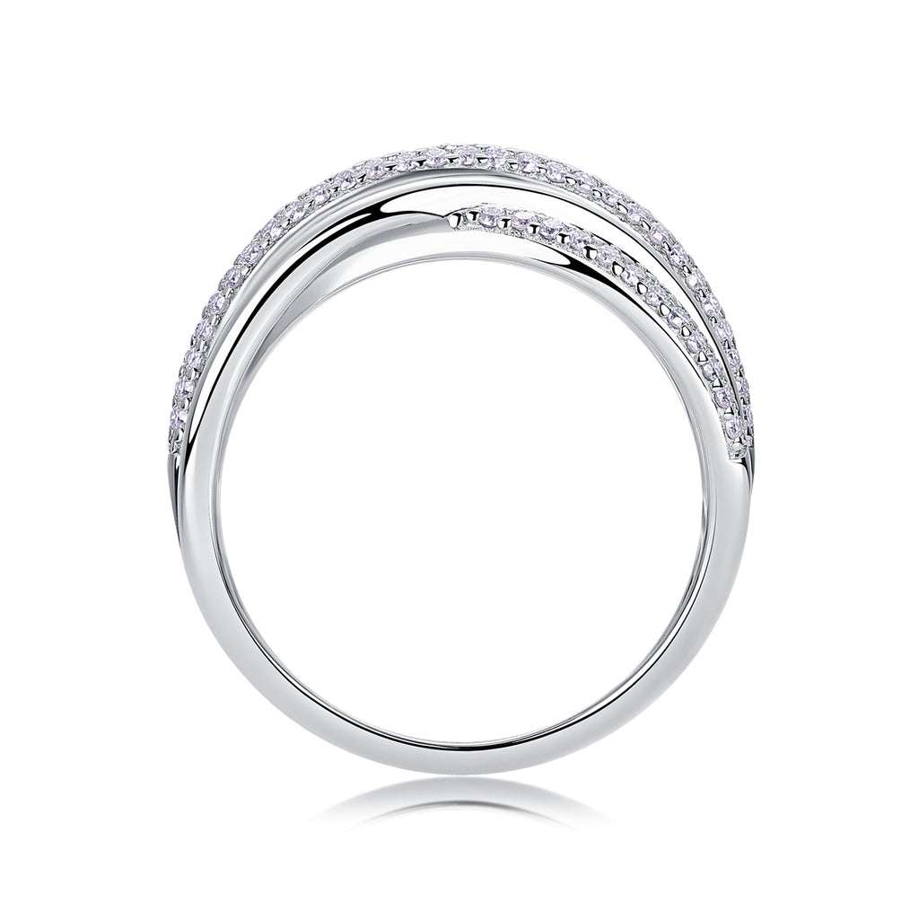 1Brilliant Interweaving - A Fashionable And Luxurious Jewelry Accessory Set With Moissanite S925 Sterling Silver And Platinum-plated Diamond Prohibit TikTok sales