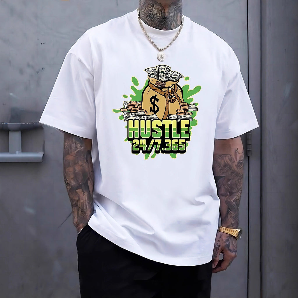 Printed Men's Summer Casual Short Sleeve Breathable T-shirt