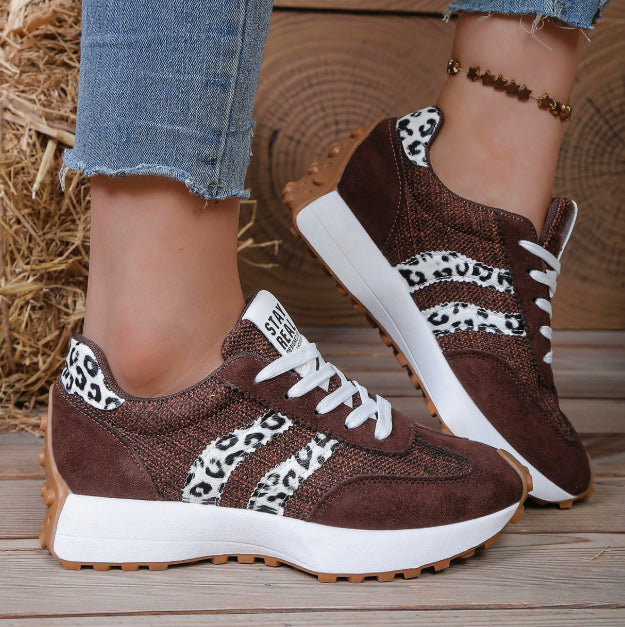 Women's Thick Bottom Student Casual Shoes Breathable Sneaker