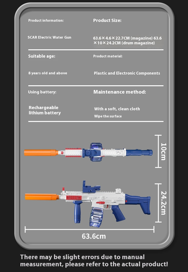Cross-border New Electric Water Gun Toy Children's Summer