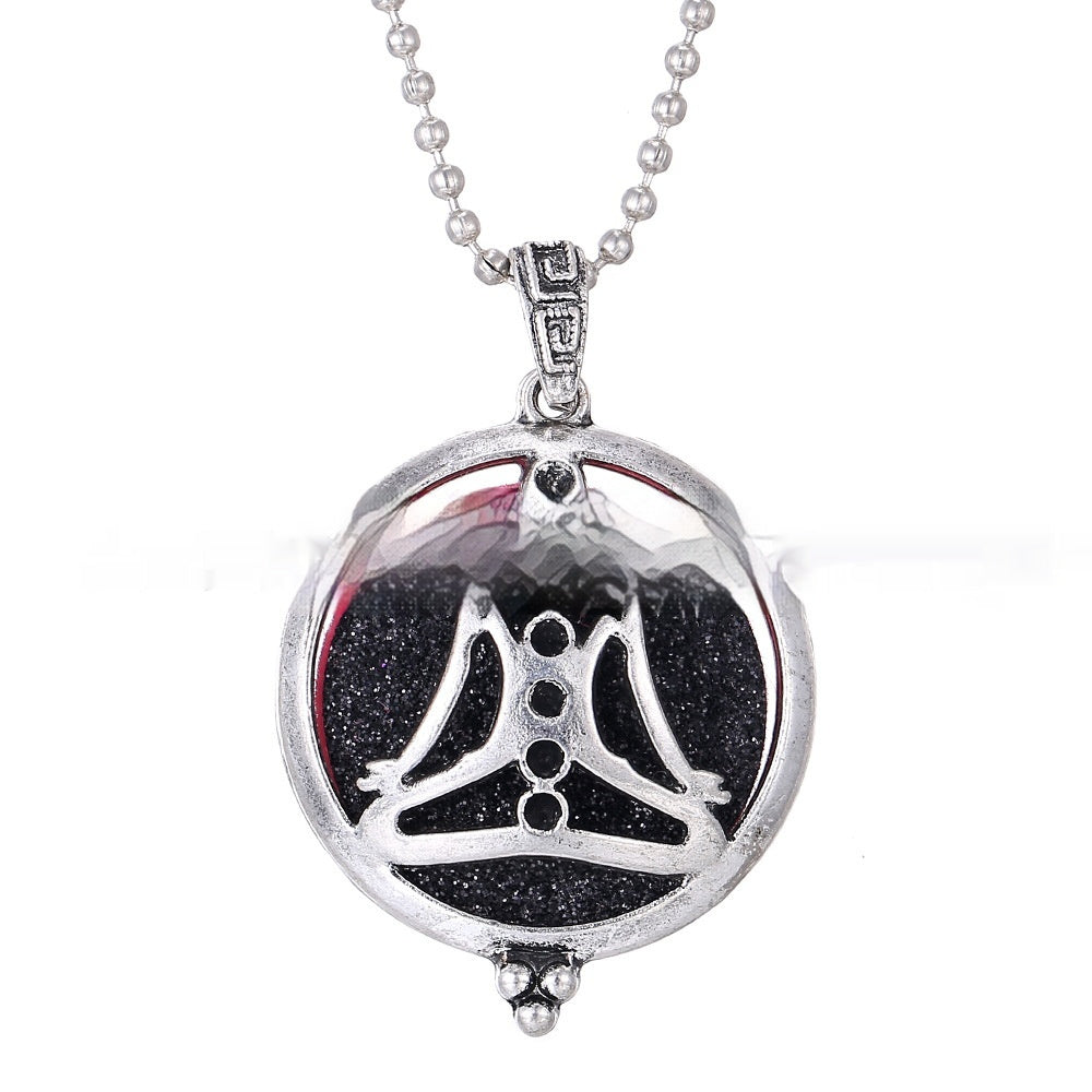 30mm Owl Essential Oil Diffusion Hollow Couple Lucky Tree Magnet Perfume Box Pendant