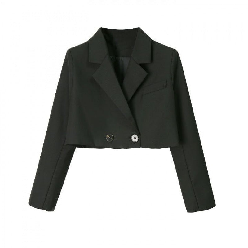 Women's Spring Autumn Summer Slim Fit Super Short Blazer