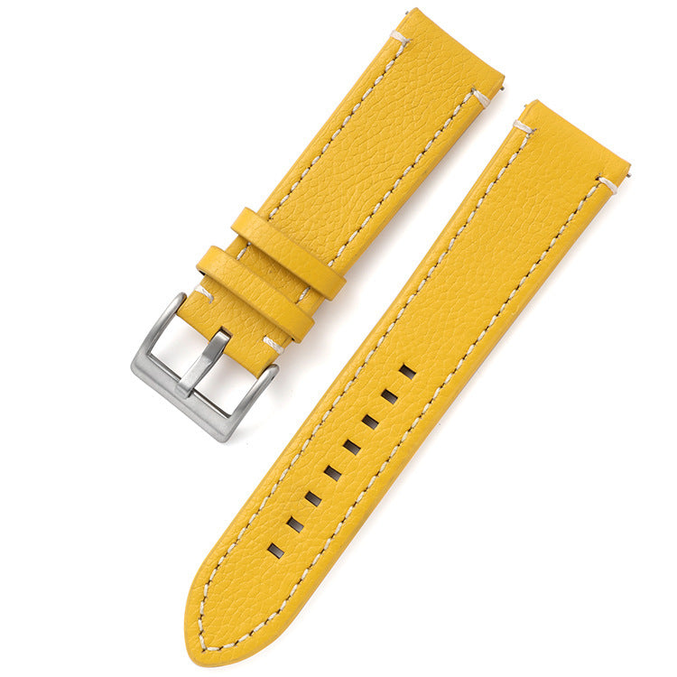 Leather Strap Business Men's Watch Band Double-sided Head Layer Cowhide Watch Accessories