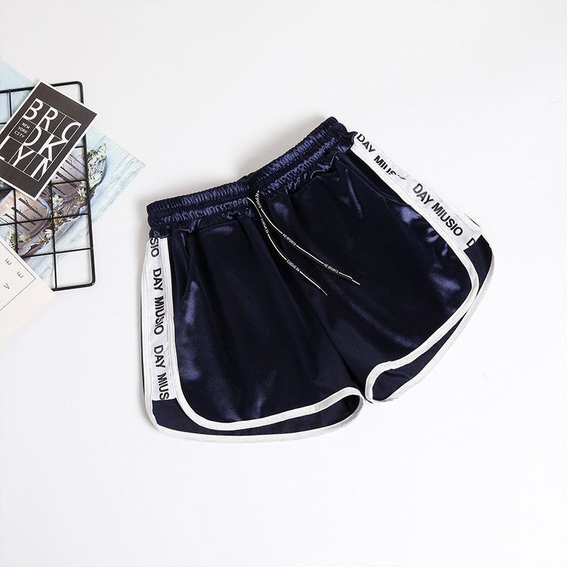 Loose Slimming Plump Girls Plus Size Elastic Waist Leisure Pajamas Wide Leg Hot Pants Outer Wear