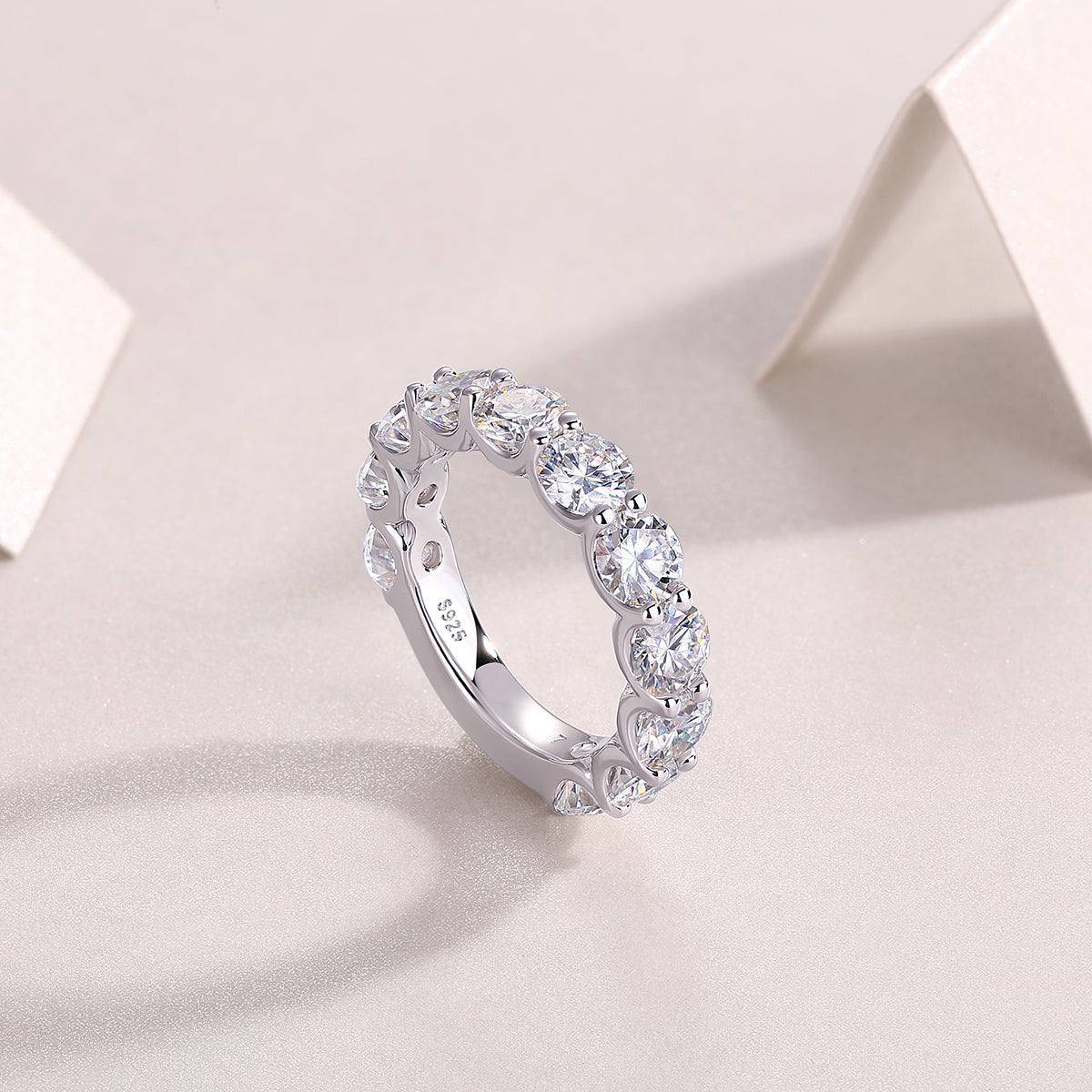 1Dazzling Moments - A Fashionable And Luxurious Jewelry Accessory Set With Moissanite S925 Sterling Silver And Platinum-plated Diamond Prohibit TikTok sales
