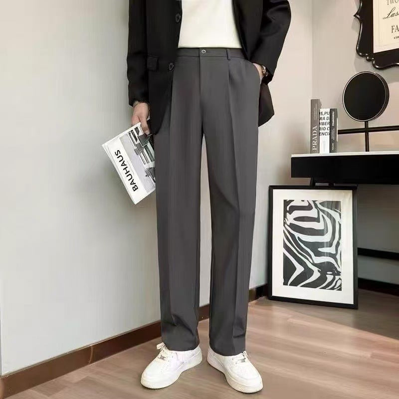 Trendy Ins Draping Design Wide-leg Pants