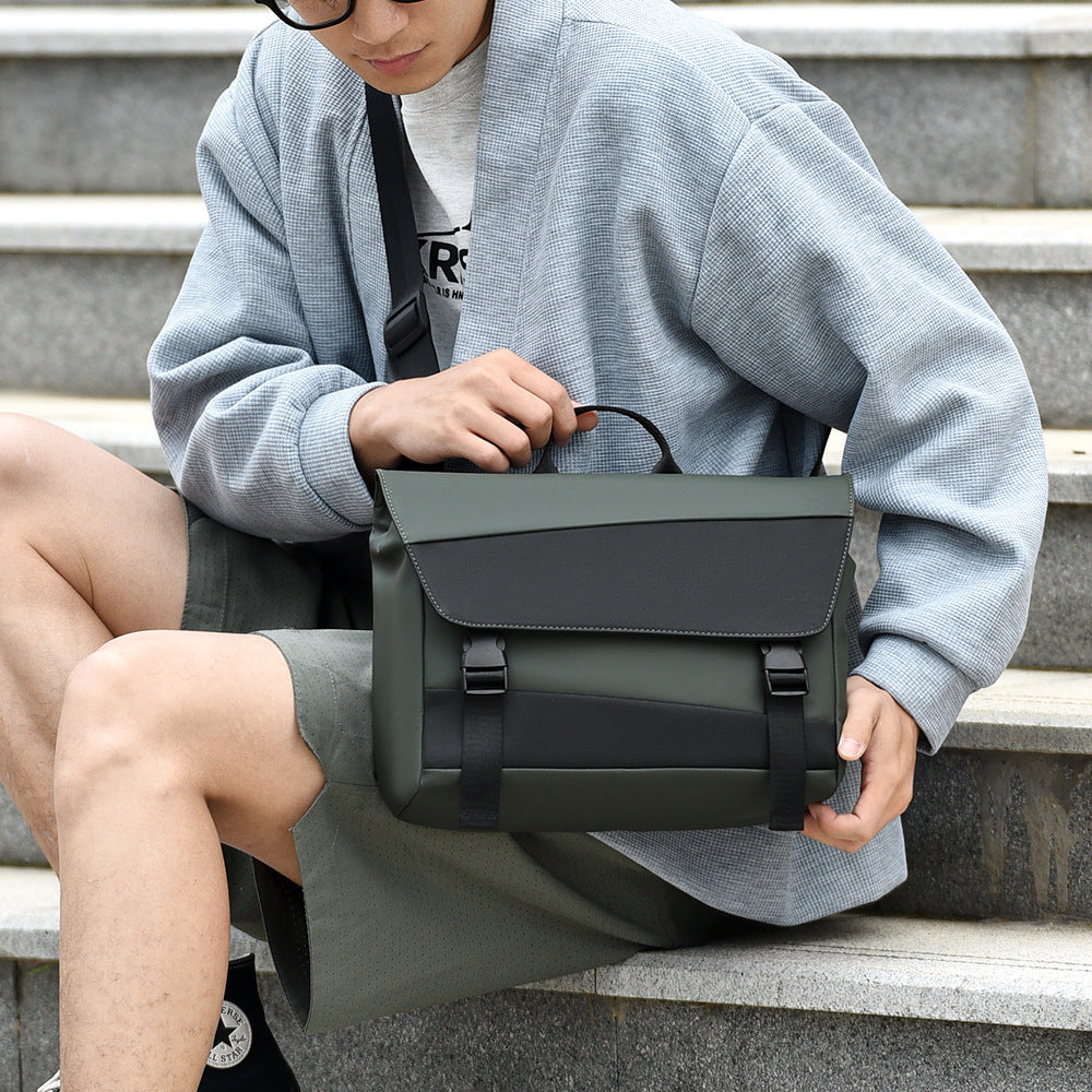 Men's Shoulder Bag Business Travel Messenger Bag Large Capacity
