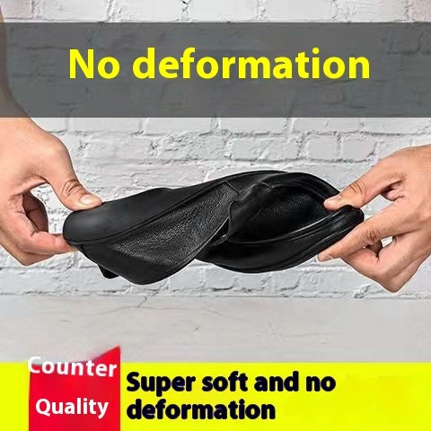 Men's Single-layer Casual Soft Soled Leather Shoes