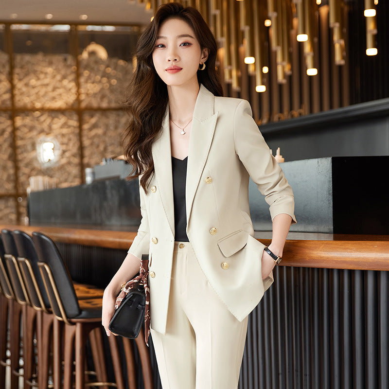 Spring And Autumn Business Two-piece Set For Women