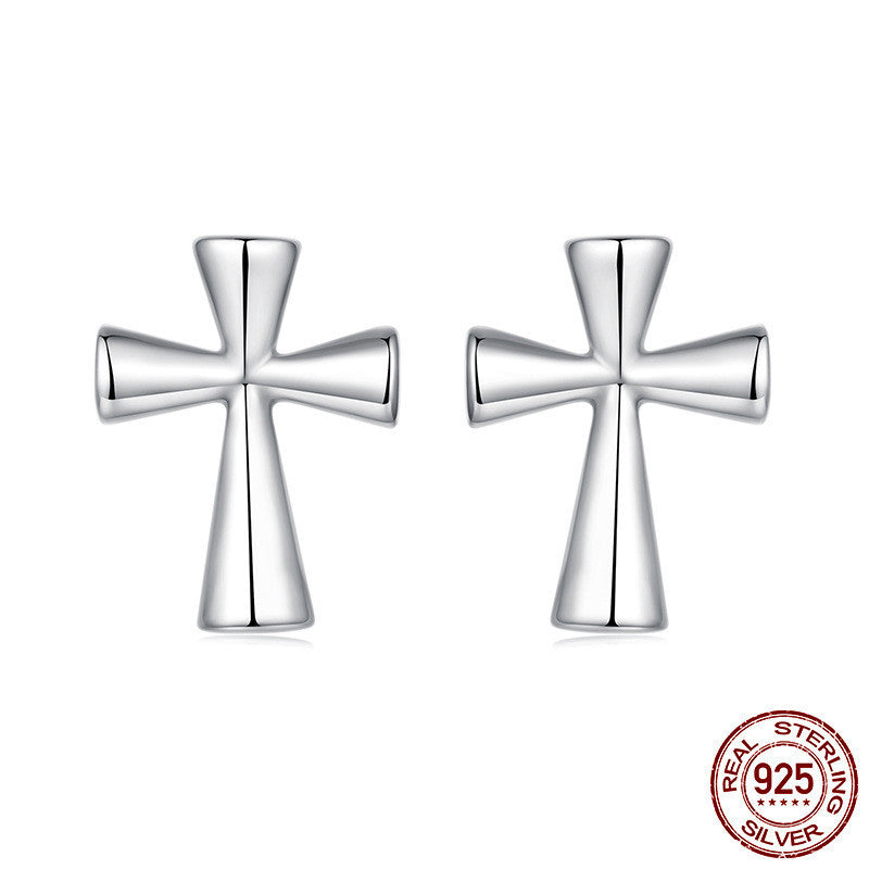 European And American Personalized Fashion S925 Sterling Silver Stud Earrings