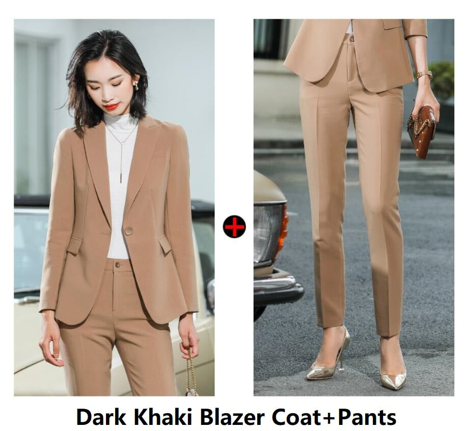 Xian Gao Professional Suit Fashion Temperament Goddess Fan