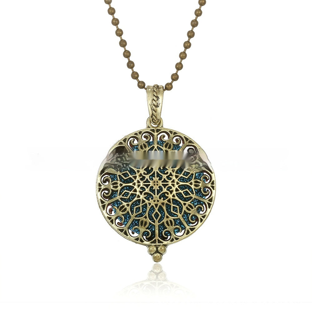 30mm Owl Essential Oil Diffusion Hollow Couple Lucky Tree Magnet Perfume Box Pendant