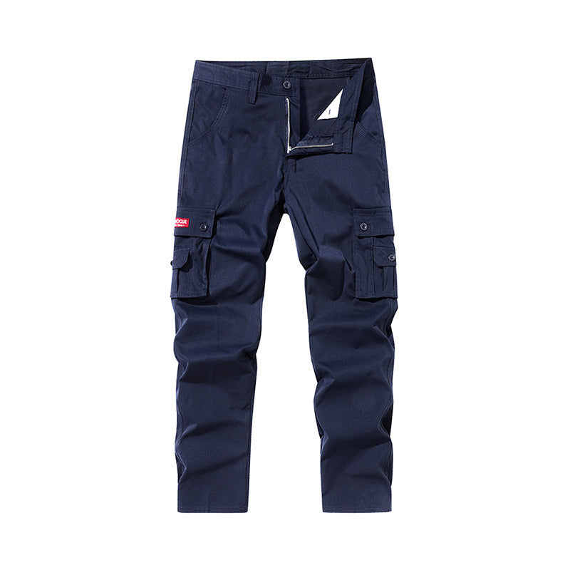 Outer Wear Fashion Straight Multi-pocket Cargo Pants