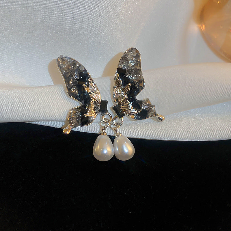 Retro Diamonds Crystal Flower Earrings