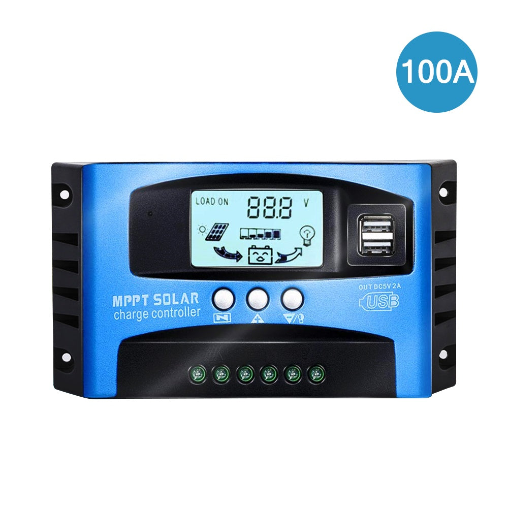 16.7X8.4X6.6 12V 24V Solar Panel Battery Regulator Charge Controller MPPT Auto Tracking