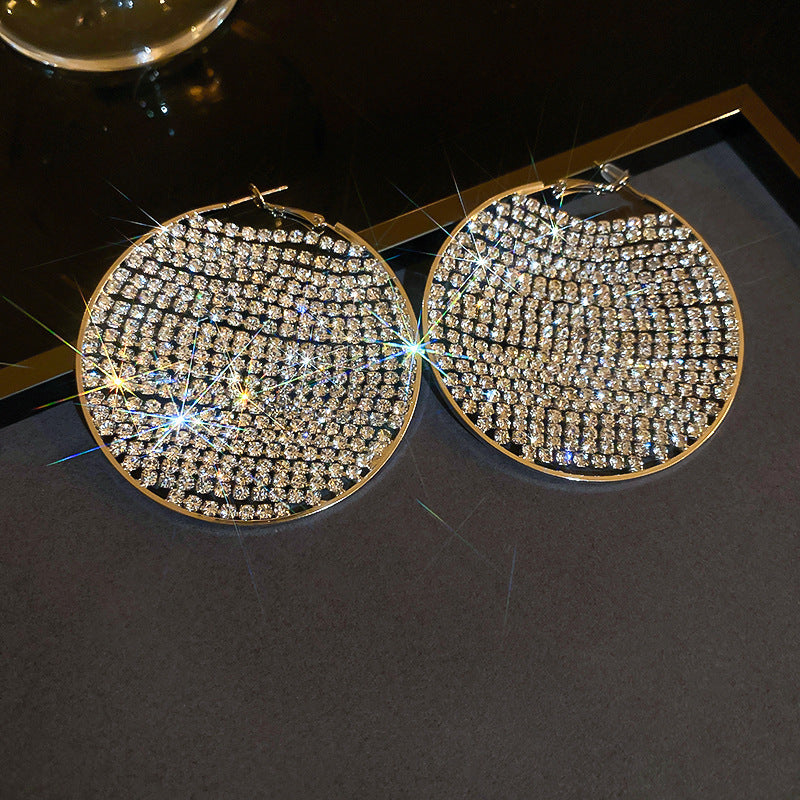 Silver Needle European And American Irregular Water Drop Lovely Geometric Earrings