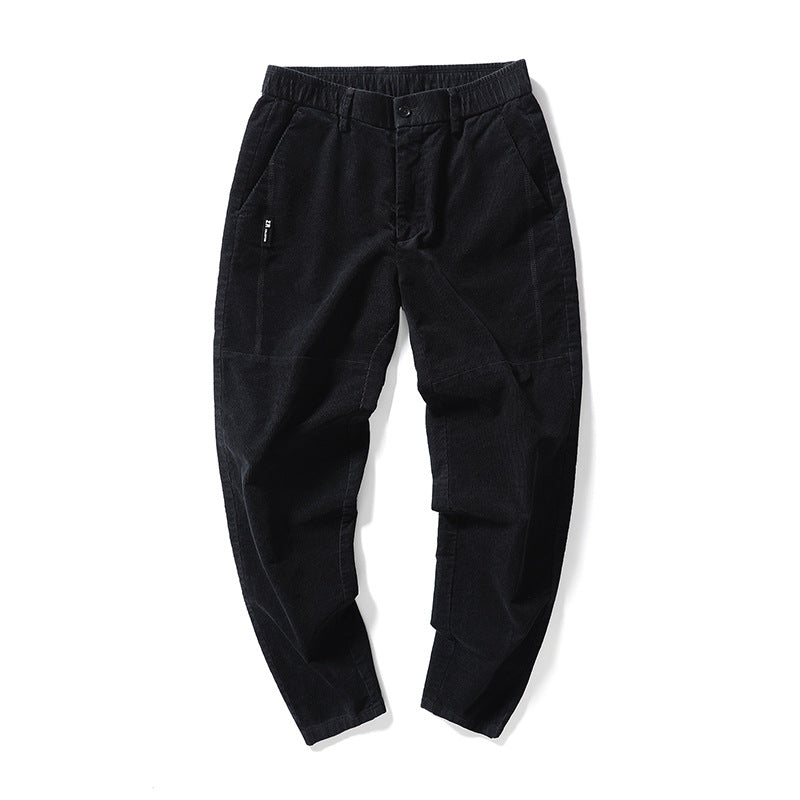 New Men's Spring And Autumn Business Trend Thick Straight Trousers