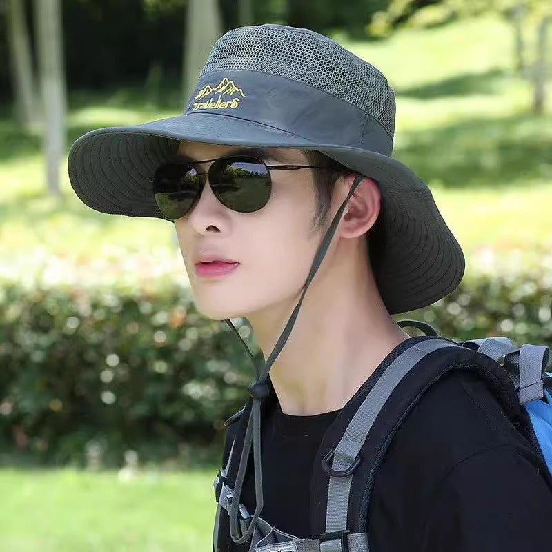 Bucket Hat Men's Summer UV Protection Outdoor Travel
