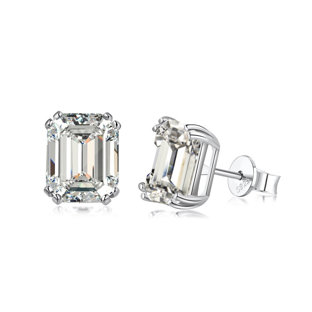 S925 Earrings Sterling Silver  High Quality  Loving Heart Zircon