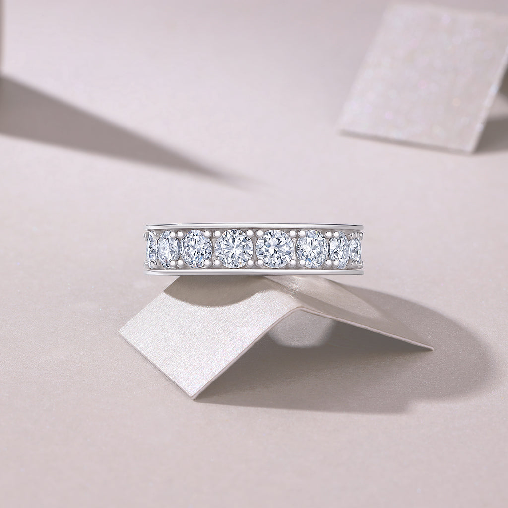 1Flowing Clouds Convey Emotions - A Fashionable And Luxurious Jewelry Piece Set With One-third Carat Moissanite S925 Sterling Silver And Platinum-plated Diamond Prohibit TikTok sales