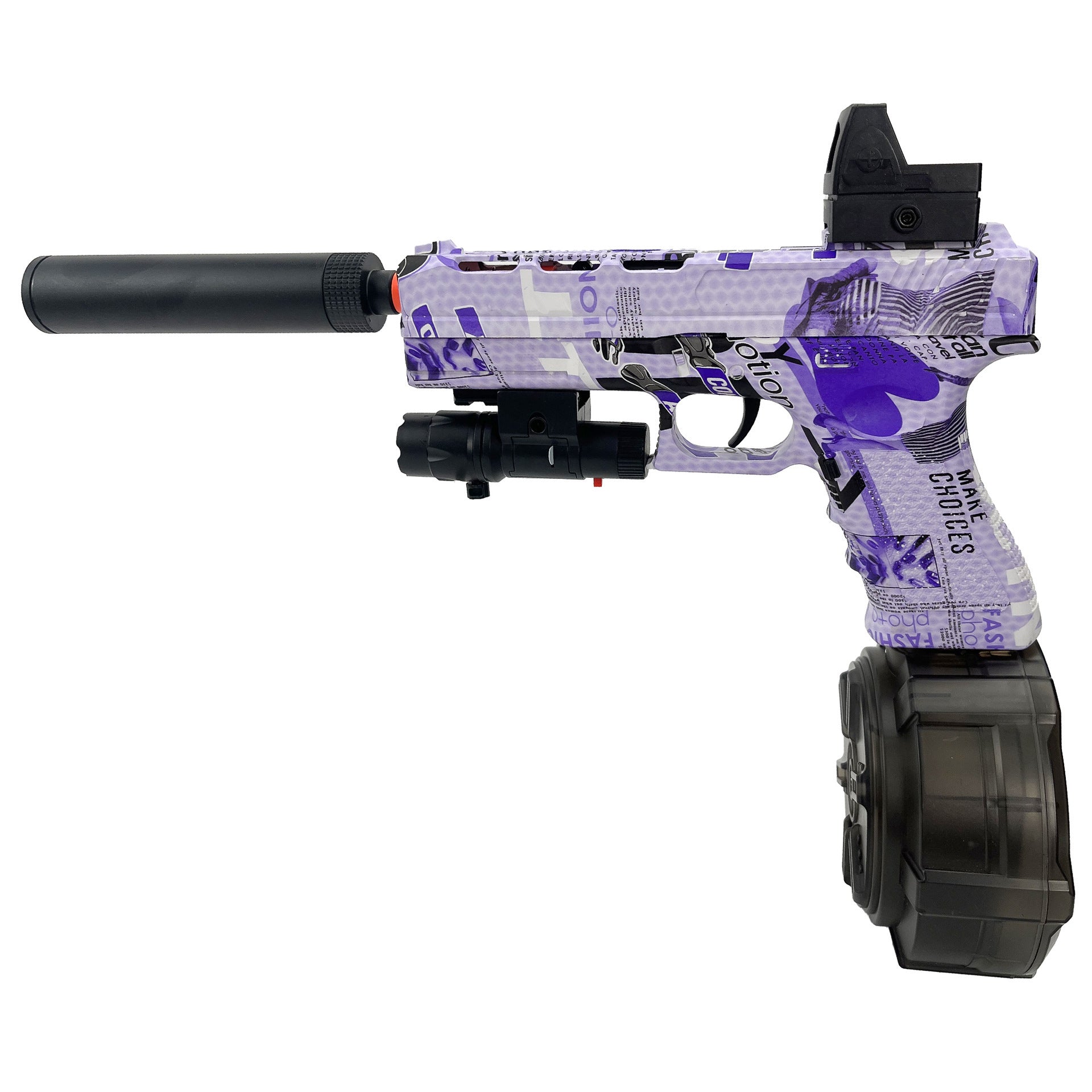 Toy Gun Electric Continuous Hair Crystal Boy Graffiti Gun