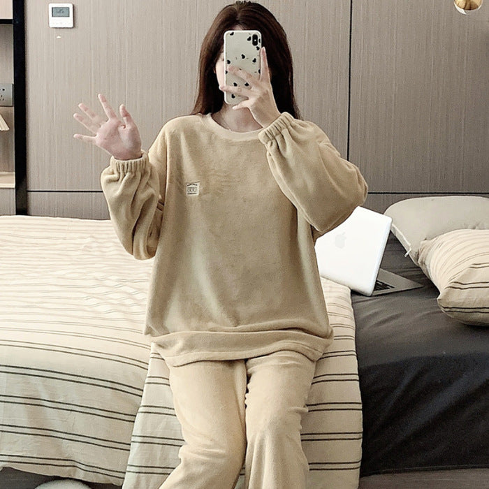 Women's Warm Loungewear Outer Wear Suit