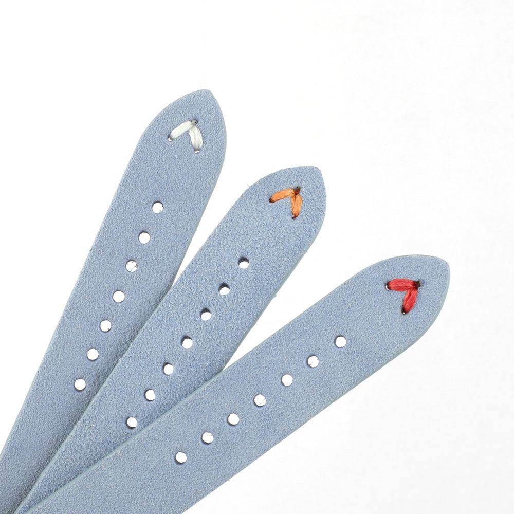 Suede Genuine Leather Strap 18mm 20mm 22mm 24mm