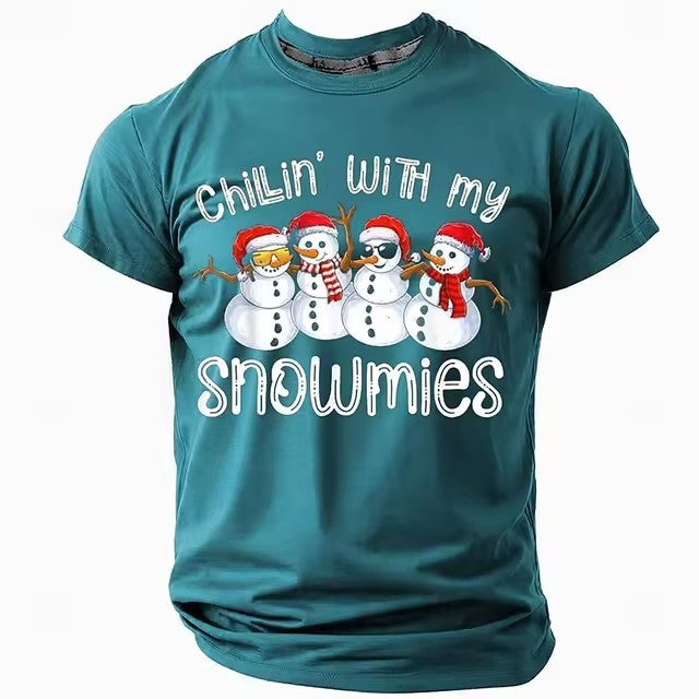 Christmas Style Men's T-shirt 3D Digital Printing