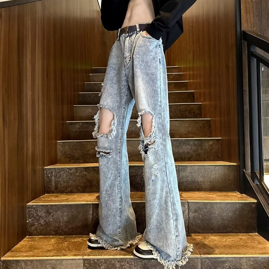 Niche High Street Loose All-match Wide Leg Pants