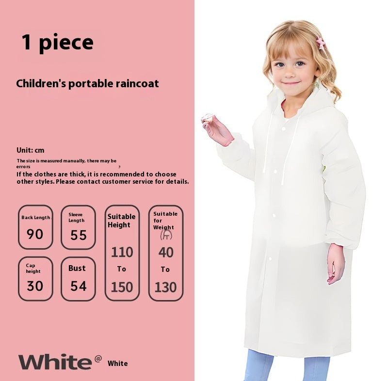 Disposable Portable Card Rain Outdoor Transparent One-piece Raincoat