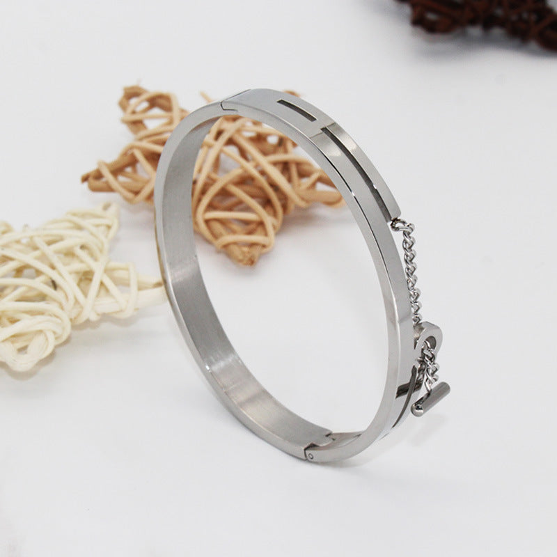 Versatile Geometric Non-fading Titanium Steel Bracelet