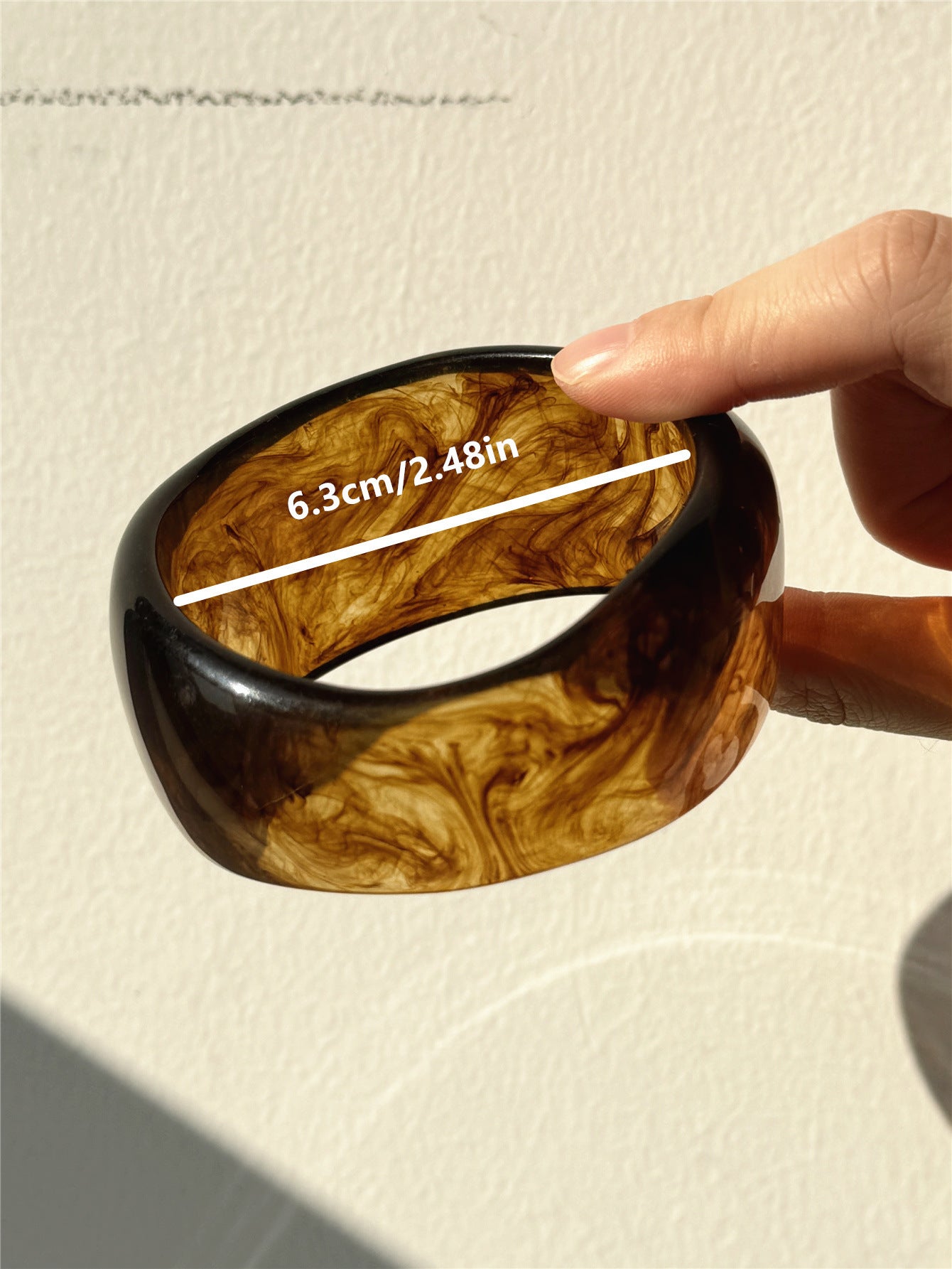European And American Exaggerated Blooming Irregular Shaped Resin Bracelet