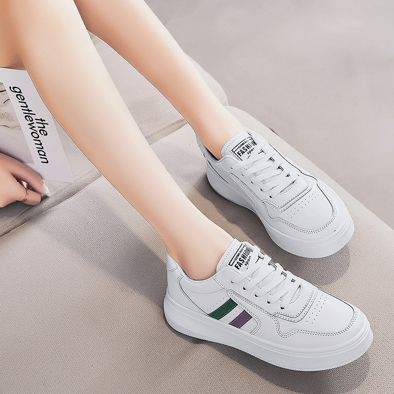 Thick-soled Heightened Casual Sneakers For Summer