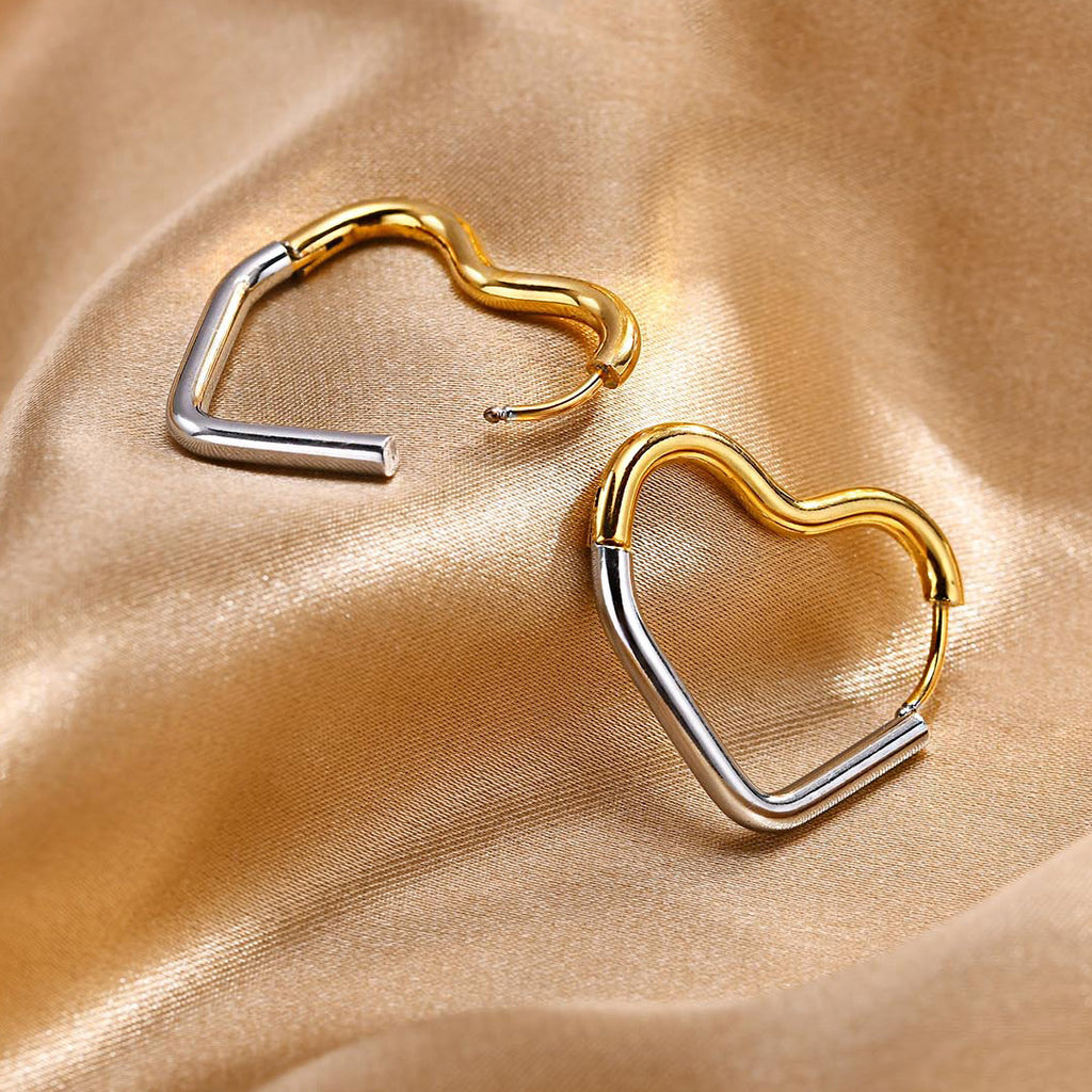 N Earrings Gradually Golden High-grade Ear Ring Titanium Steel Special-interest Earrings