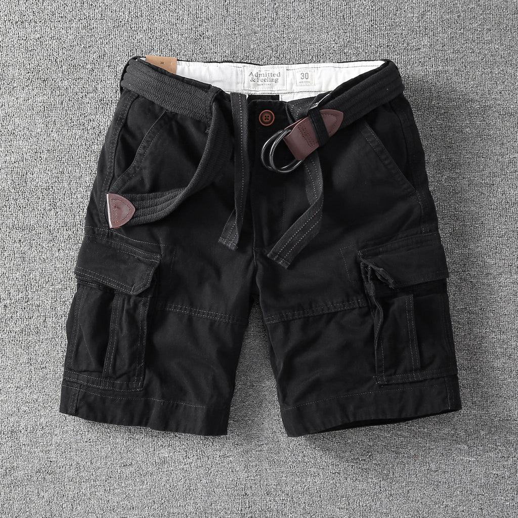 Retro Heavy Casual Overalls Pants