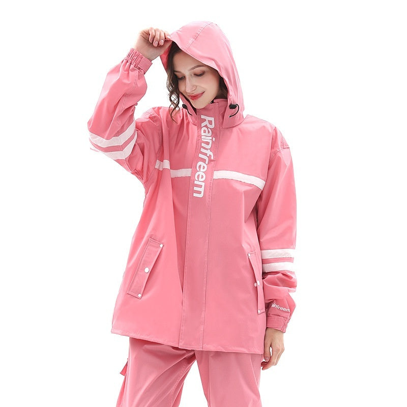 Raincoat Rain Pants Suit Outdoor Fashion Double-layer Split In Stock